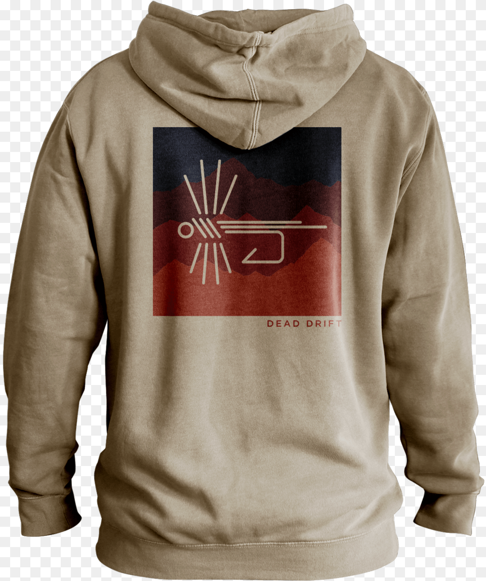 2019 Dead Drift Fly Fishing Hoodie Back Vista2 Fishing Hoodie, Clothing, Hood, Knitwear, Sweater Free Png Download