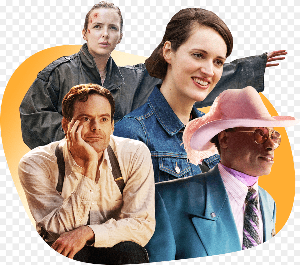 2019 Emmy Noms Predictions Sitting, Clothing, Coat, Sun Hat, Hat Png Image