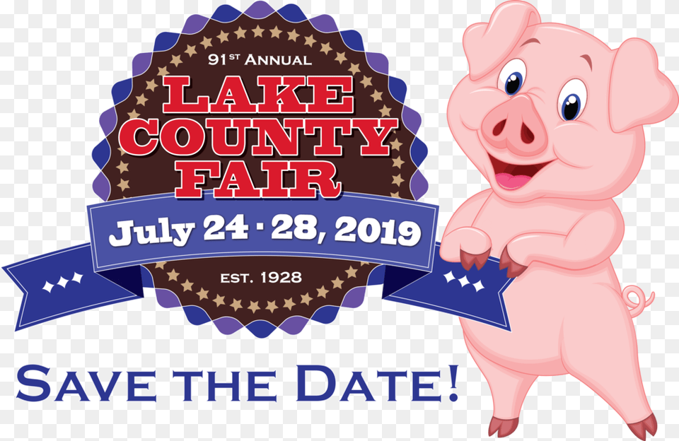 2019 Fair Logo Savethedate Web Lake County Fair 2019, Animal, Bear, Mammal, Wildlife Png