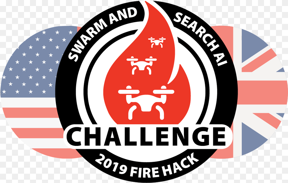 2019 Fire Hack Develop New Drone Algorithms And Artificial Circle, Logo, Sticker, Dynamite, Weapon Png Image