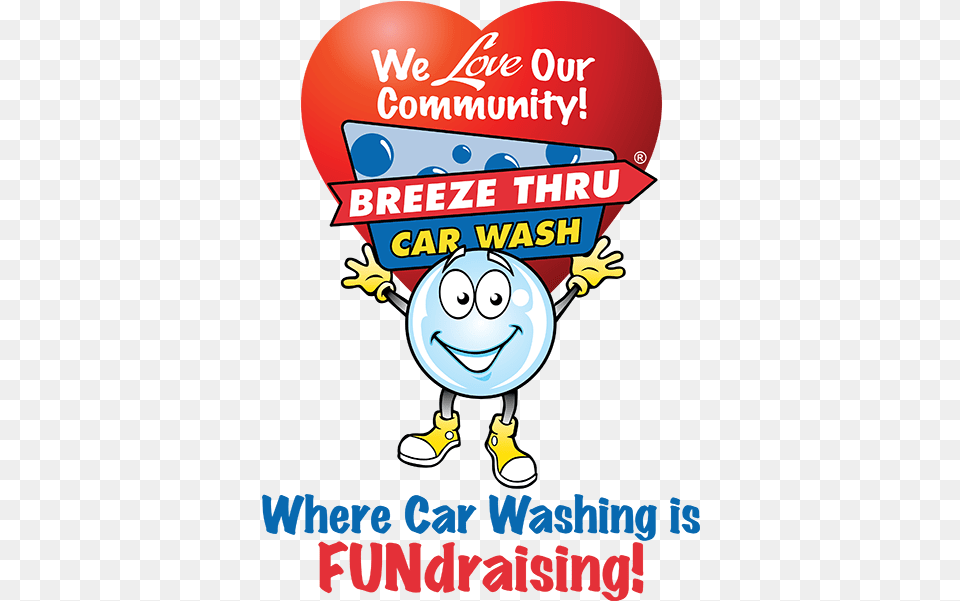 2019 Fundraiser Results Breeze Thru Car Wash Breeze Thru Car Wash, Advertisement, Poster, Baby, Person Png Image