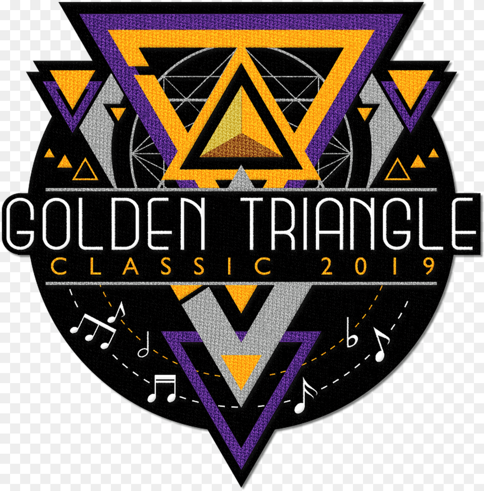 2019 Golden Triangle Classic Event Patch Graphic Design, Logo, Machine, Wheel, Symbol Png