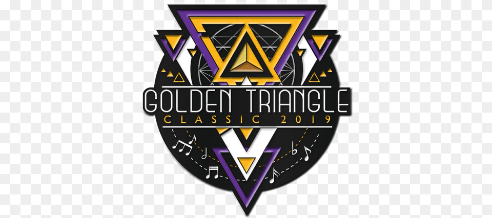 2019 Golden Triangle Classic Event Pin Emblem, Logo, Scoreboard, Symbol Png Image