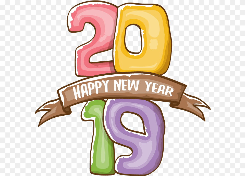2019 Happy New Year 18 Vector Vector Happy New Year 2019, Number, Symbol, Text, Smoke Pipe Png Image