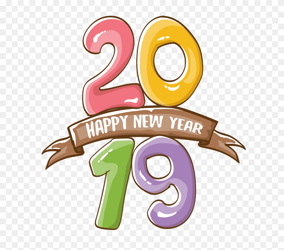 2019 Happy New Year 19 Vector Poster Happy New Year Vector Happy New Year 19, Symbol, Number, Text Free Transparent Png