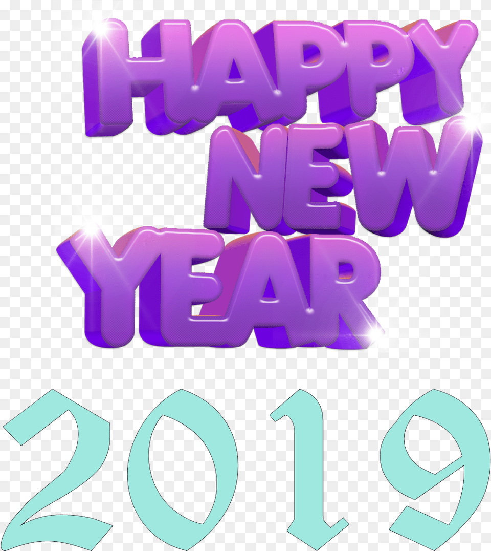 2019 Happy New Year Free Download, Purple, Text, Person, People Png Image