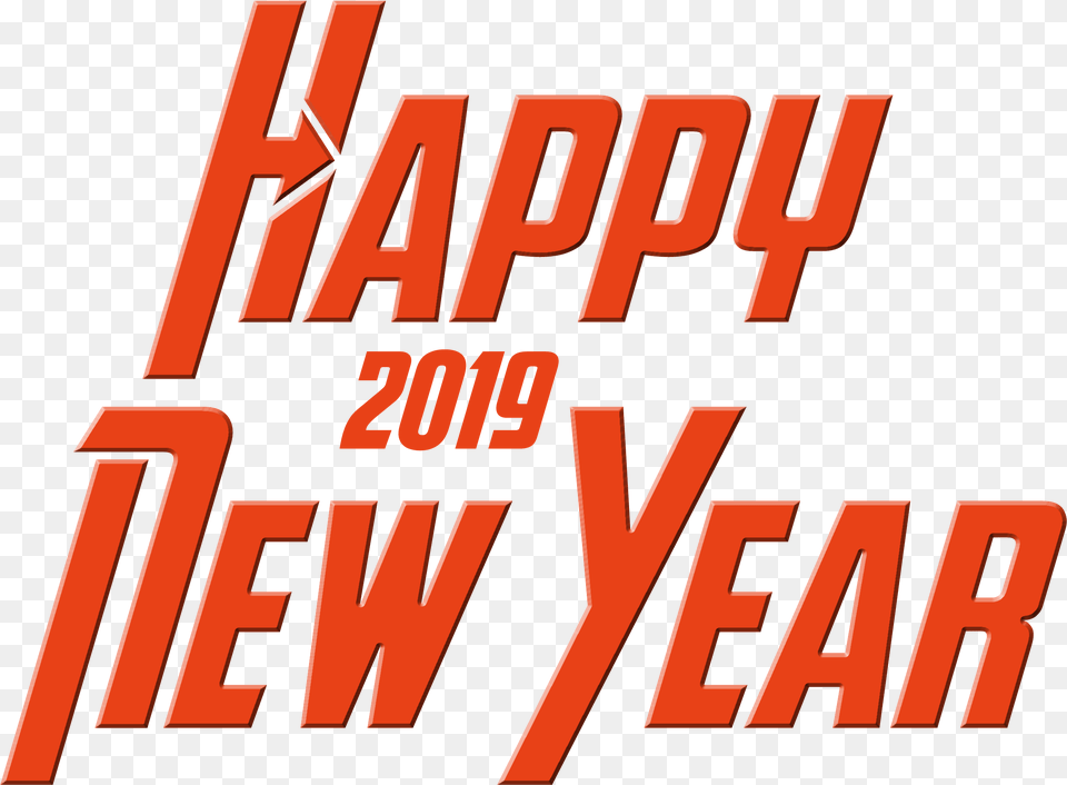 2019 Happy New Year Text Happy New Year 2019 Stickers, Book, Publication, Scoreboard Free Png