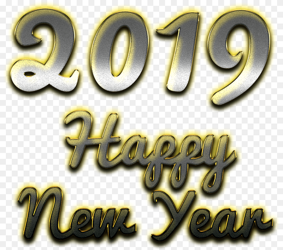 2019 Happy New Year Transparent All Dot, Text, Symbol, Number, Logo Free Png Download