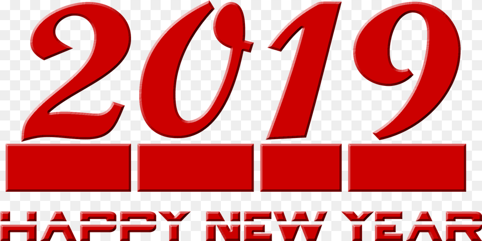 2019 Happy New Year Graphic Design, Text Free Transparent Png