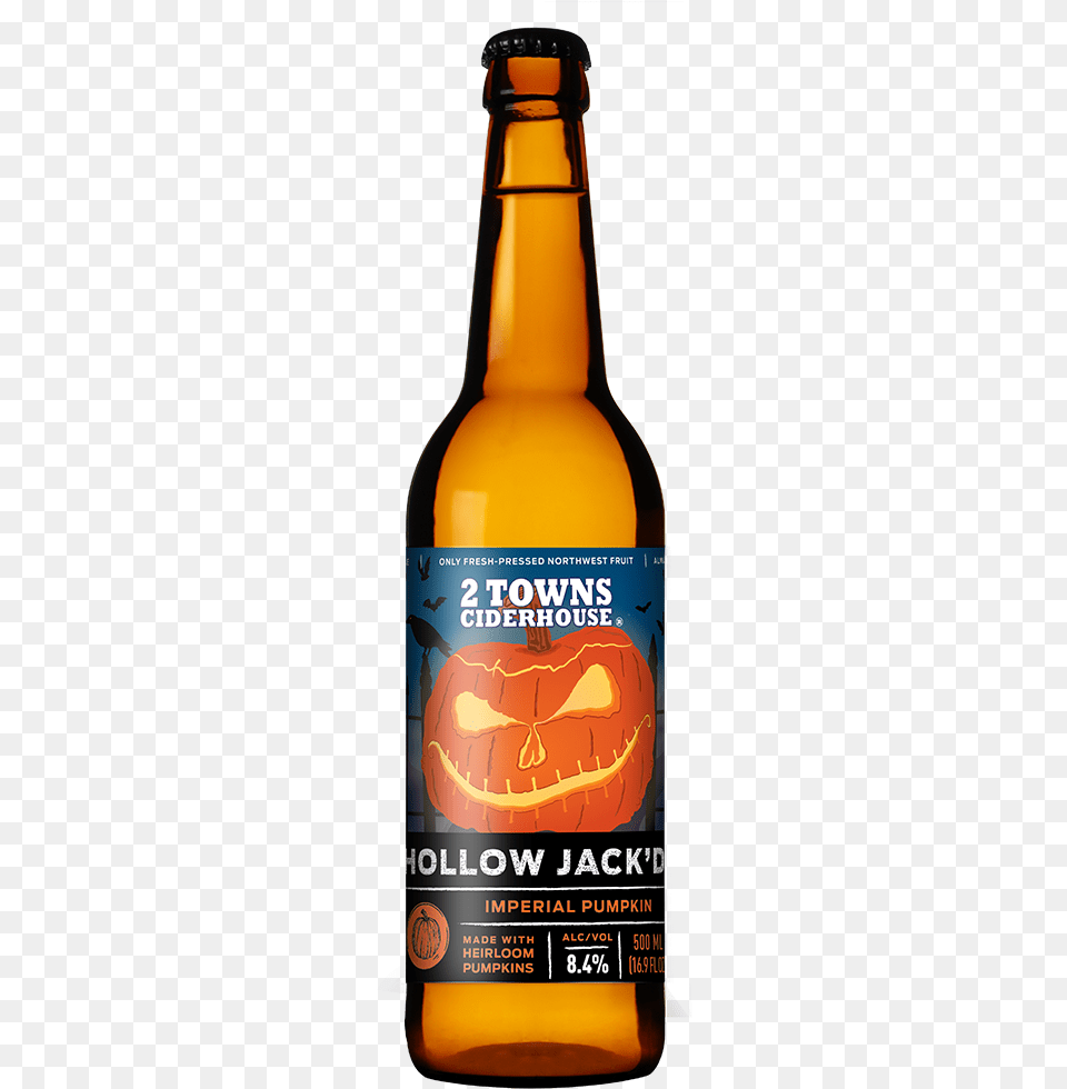 2019 Hollow Jack D Branch And Barrel 2 Towns, Alcohol, Beer, Beer Bottle, Beverage Png Image
