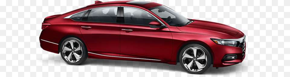 2019 Honda Accord Sedan Radiant Red Metallic 2018 Honda Accord Ex Side View, Car, Vehicle, Coupe, Transportation Free Png Download