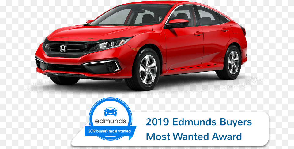 2019 Honda Civic Sedan Edmunds Award Image 2019 Civic Sedan 4 Door, Car, Transportation, Vehicle Free Png
