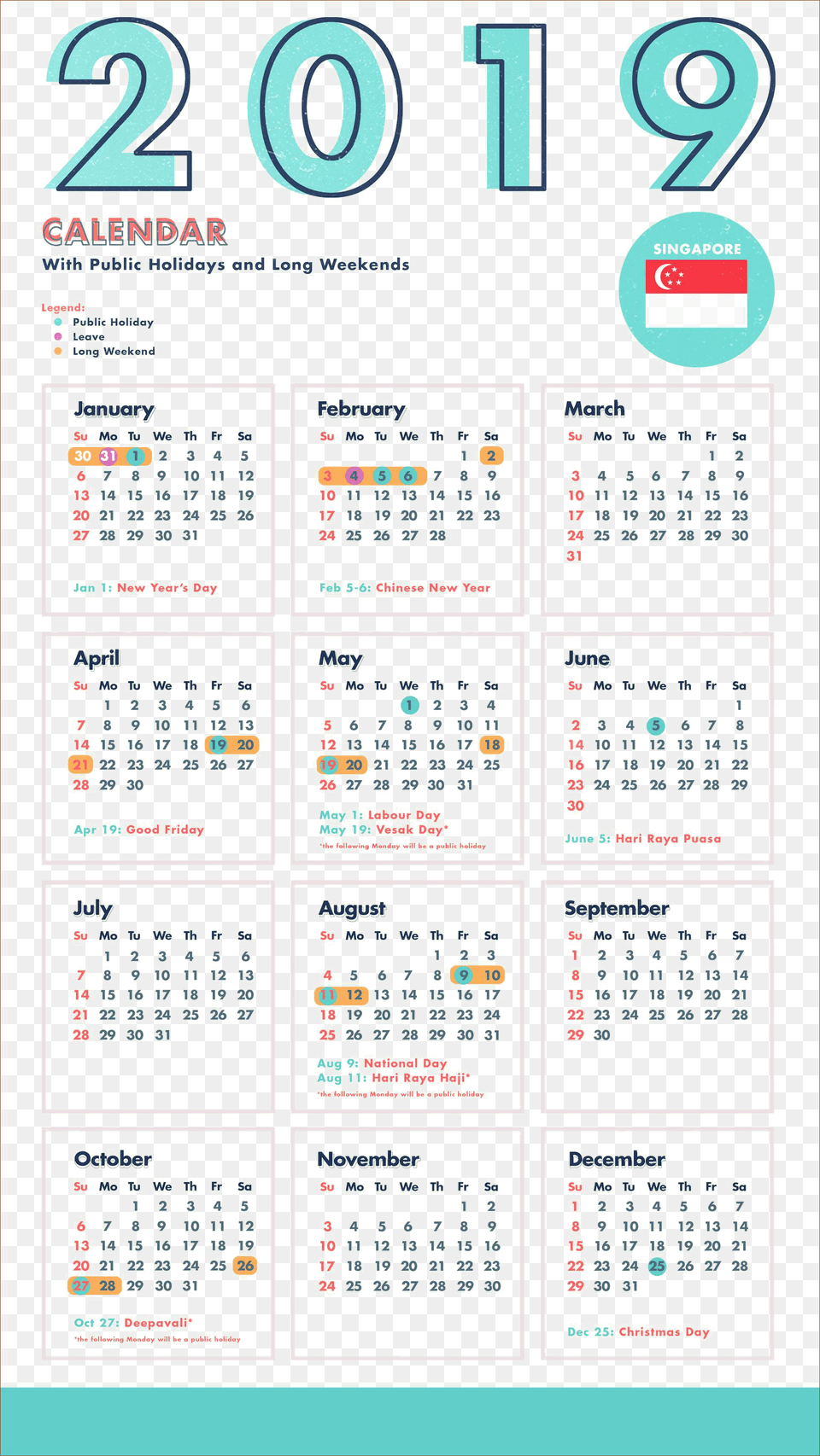2019 Indian Calendar Pics Images Singapore Calendar 2019 Holiday, Text Free Transparent Png
