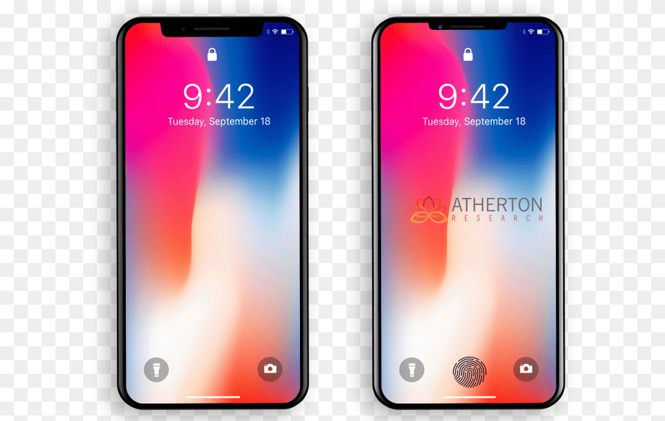 2019 Iphone X To Have Virtual Fingerprint Reader Smaller Iphone X Fingerprint Sensor, Electronics, Mobile Phone, Phone Free Png