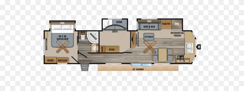 2019 Jay Flight Bungalow 40bhts Floor Plan Img Floor Plan, Diagram, Floor Plan, Scoreboard, Wood Png