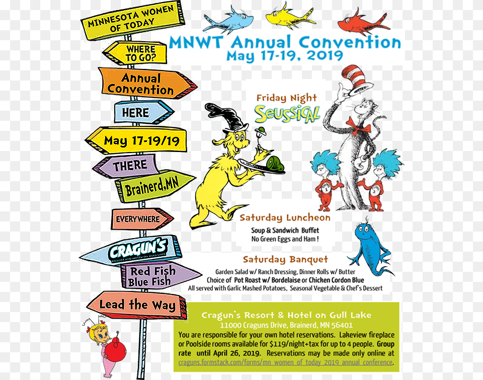 2019 Mnwt Annual Convention Dr Seuss, Advertisement, Book, Comics, Poster Free Transparent Png