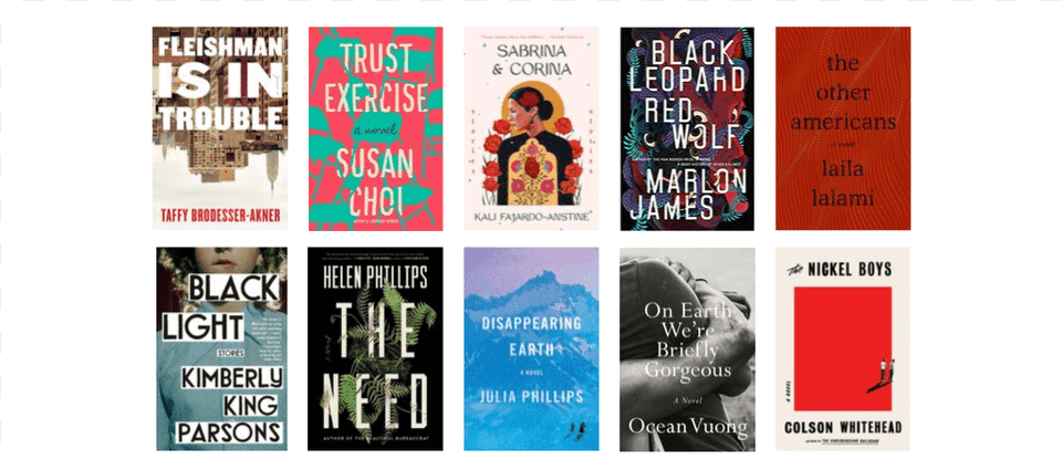 2019 National Book Awards Longlist For Fiction 2019 National Book Award Finalists, Publication, Novel, Person, Advertisement Free Png