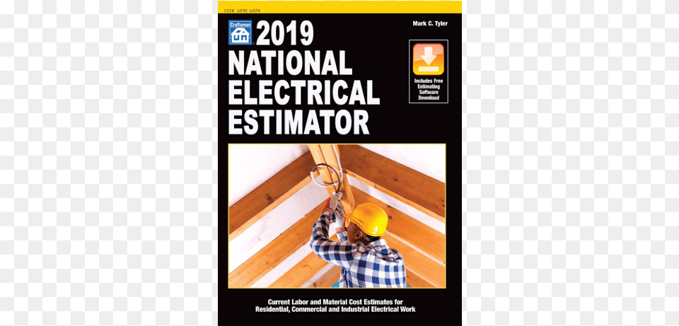 2019 National Electrical Estimator Book With Download 2019 National Electrical Estimator, Wood, Clothing, Hardhat, Helmet Free Png