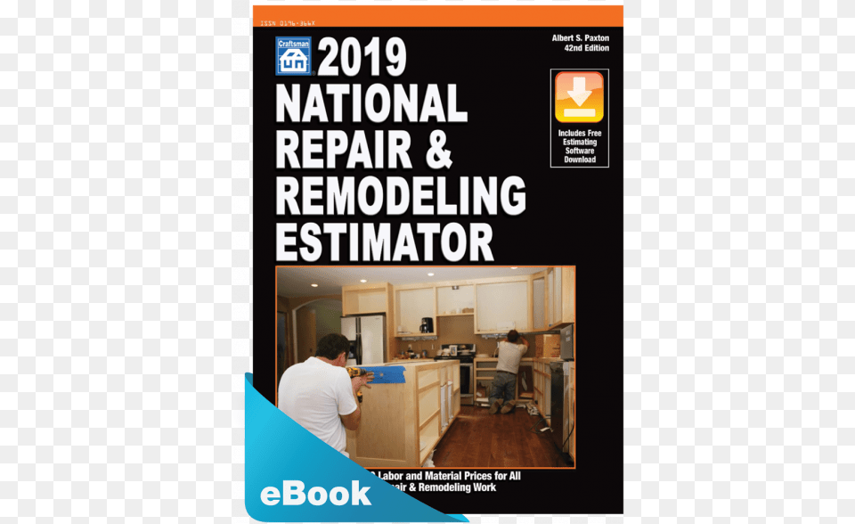 2019 National Repair Amp Remodeling Estimator Ebook Pdf Poster, Advertisement, Adult, Person, Man Png