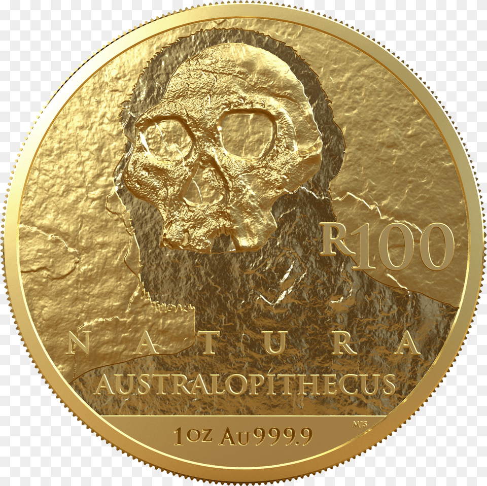 2019 Natura Hominids R100 1oz 24ct Gold Reverse Cash Free Transparent Png