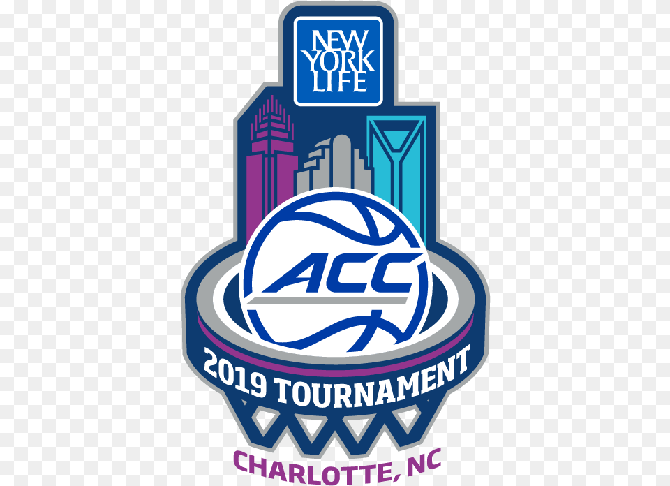 2019 New York Life Acc Tournament Acc Basketball Tournament 2019, Advertisement, Poster, Food, Ketchup Free Transparent Png
