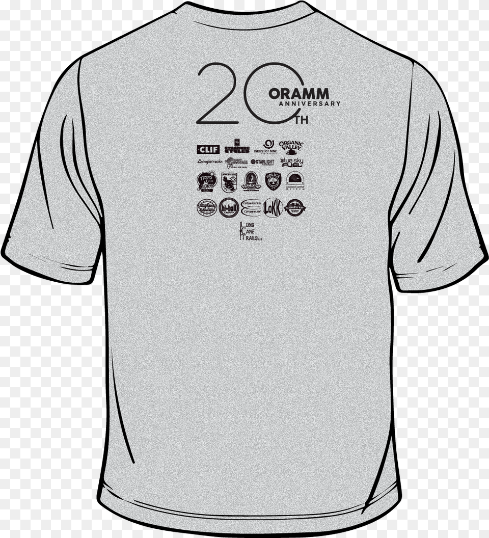2019 Oramm Tshirt Back Active Shirt, Clothing, T-shirt Free Transparent Png