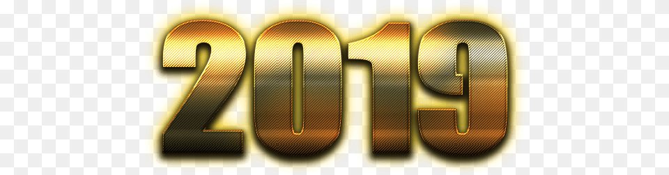 2019 Pic Arts New Year 2019, Gold, Number, Symbol, Text Free Png