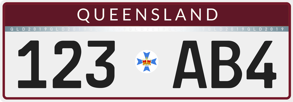 2019 Queensland Registration Plate Diplomatenkennzeichen, License Plate, Transportation, Vehicle, Text Free Png
