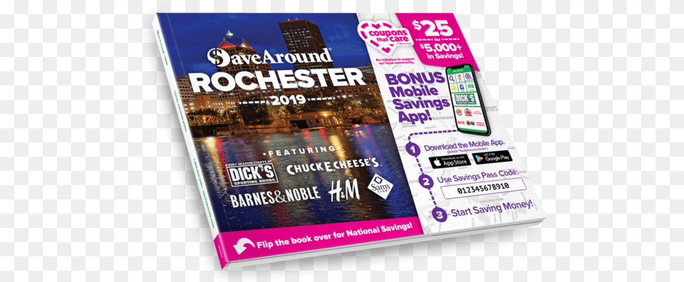 2019 Save Around Coupon Book, Advertisement, Poster, Electronics, Mobile Phone Free Png Download