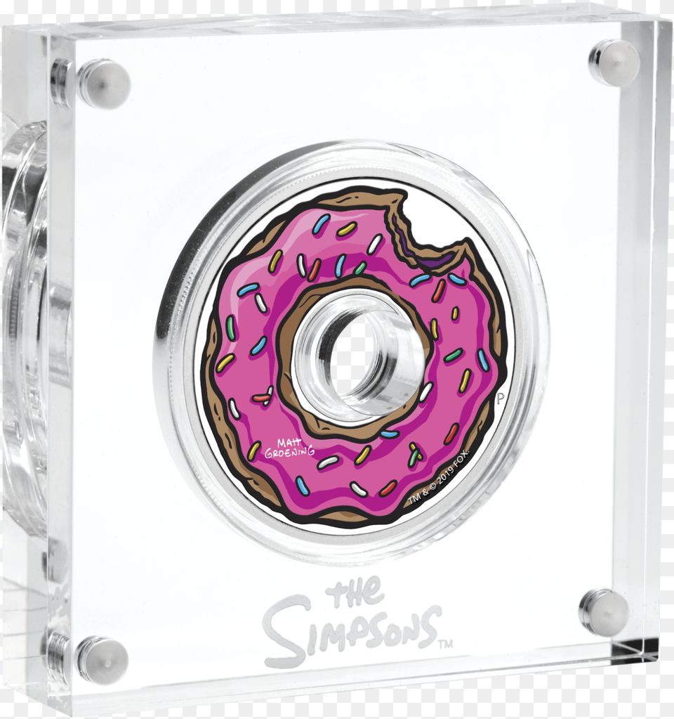 2019 Simpsons Donut 1oz 1 Silver Simpsons Donut Coin, Machine, Spoke, Appliance, Device Free Png Download