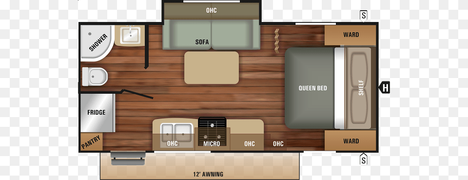2019 Starcraft Launch Outfitter 2018 Jayco Jay Feather, Indoors, Interior Design, Wood, Diagram Png Image