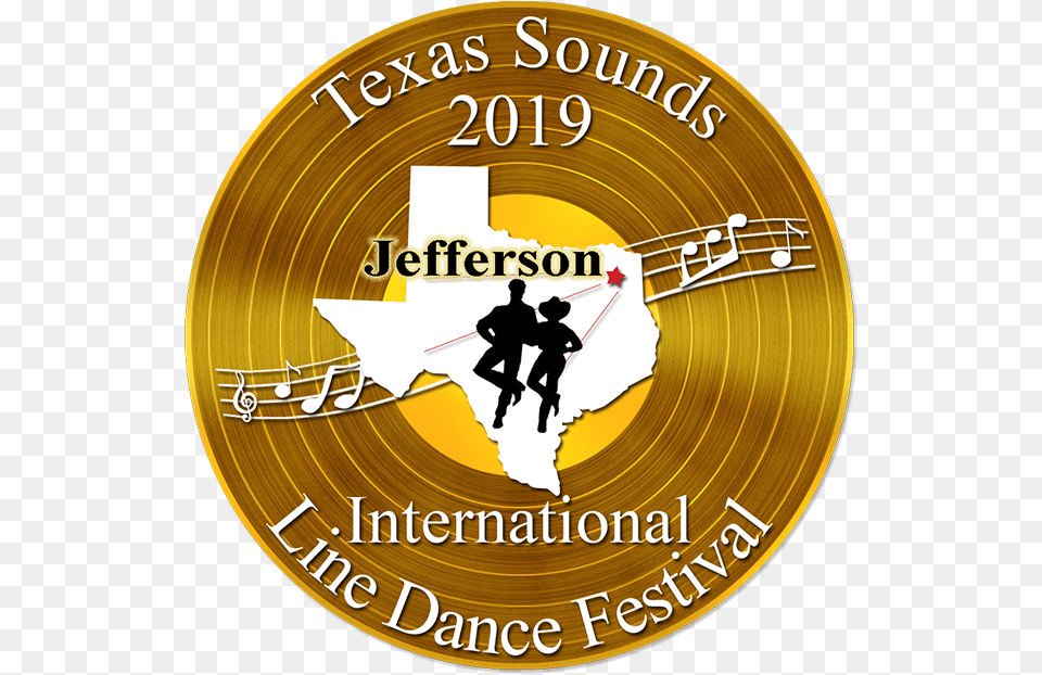2019 Texas Sounds Line Dance Logo Flat Trans Texas Sounds Graphic Design, Person, Gold, Coin, Money Free Png Download