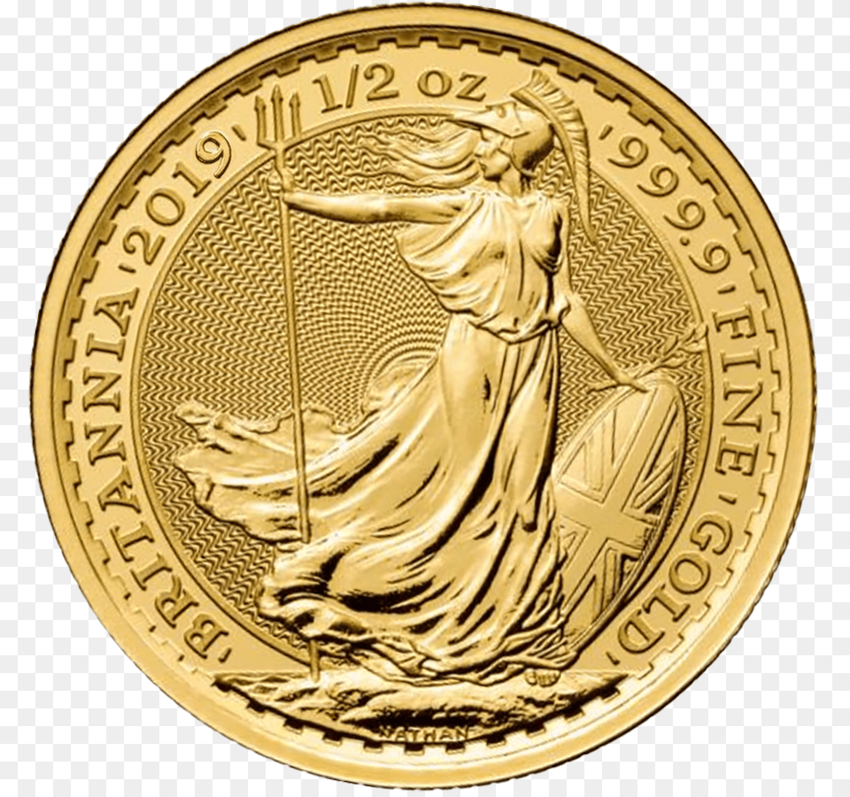 2019 Uk Britannia 12oz Gold Coin Britannia Gold Coin 2018, Adult, Bride, Female, Person Free Png Download