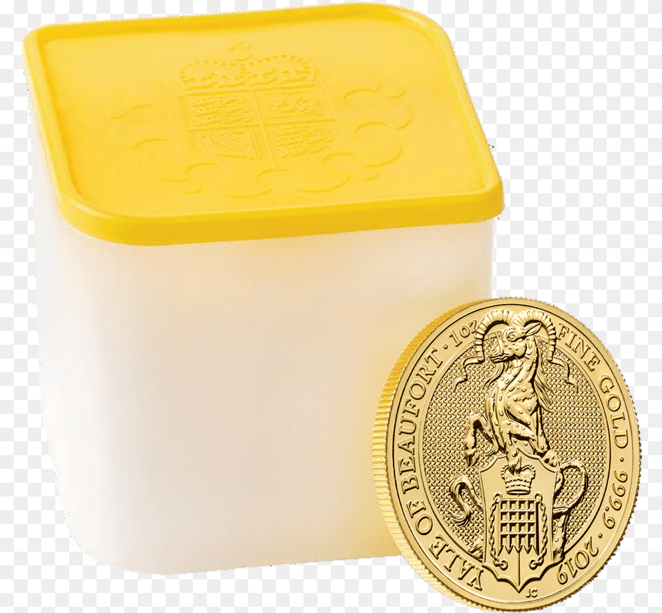 2019 Uk Queenu2019s Beasts The Yale Of Beaufort 1oz Gold Coin Full Tube Of 10 Coins 2019 Png