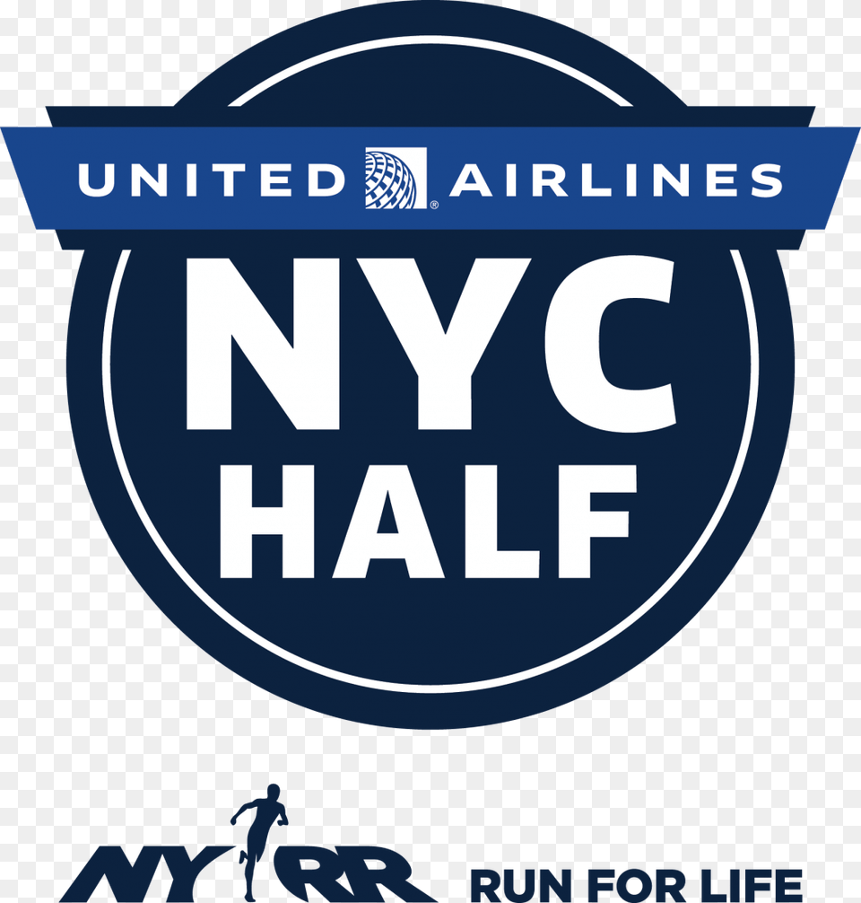 2019 United Airlines Nyc Half Nyc Half Marathon 2018, Logo, Person Png