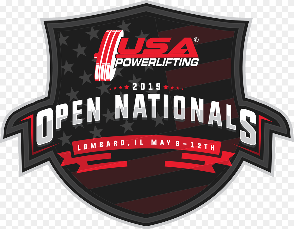 2019 Usa Powerlifting Open Nationals Illustration, Logo, Badge, Symbol, Emblem Png