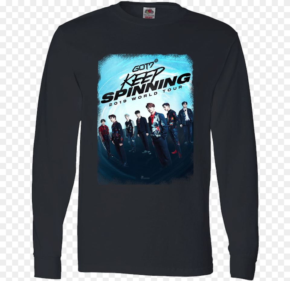 2019 World Tour Keep Spinning Blackpink Long Sleeve, Clothing, Long Sleeve, T-shirt, Adult Free Transparent Png