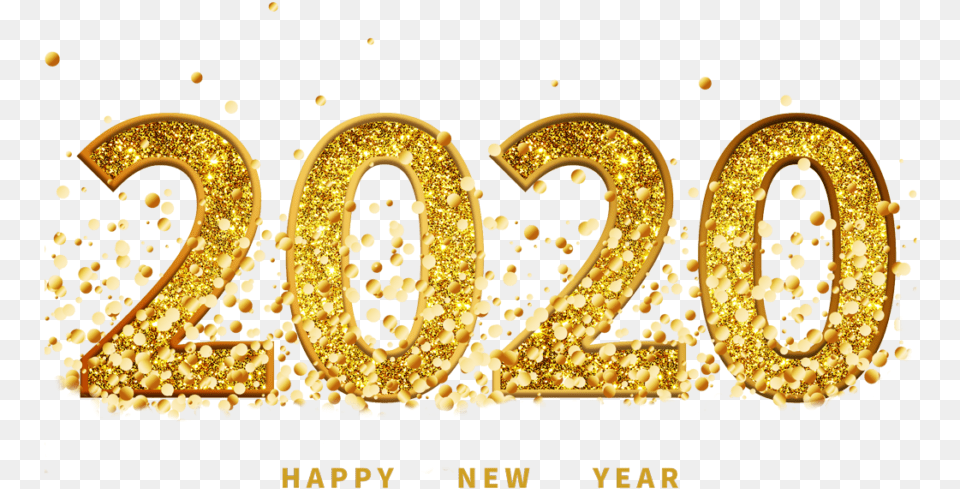 2020 Ballon Text 2020 Happy New Year Snapseed Hd Background, Gold, Chandelier, Lamp, Symbol Free Png