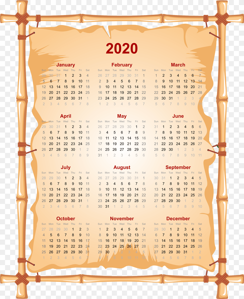 2020 Calendar Calendar 2013, Text Free Transparent Png