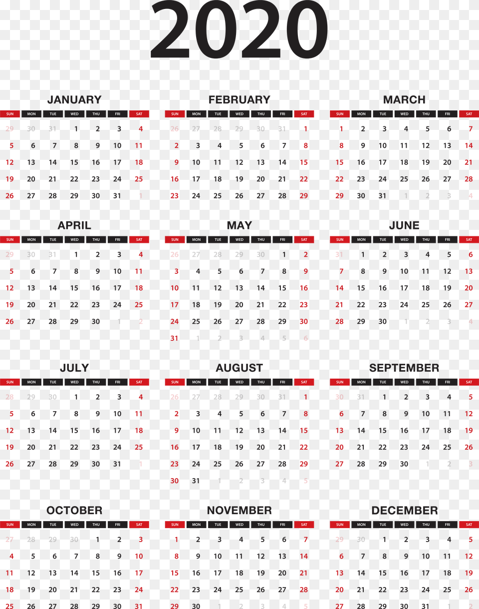 2020 Calendar Transparent Clip Art, Text, Computer, Computer Hardware, Computer Keyboard Free Png