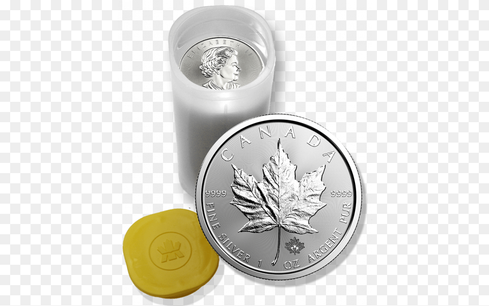 2020 Canadian Maple Leaf Silver Coins Rolls Of 25 Gold 25 Maple Leaf Silver Free Png