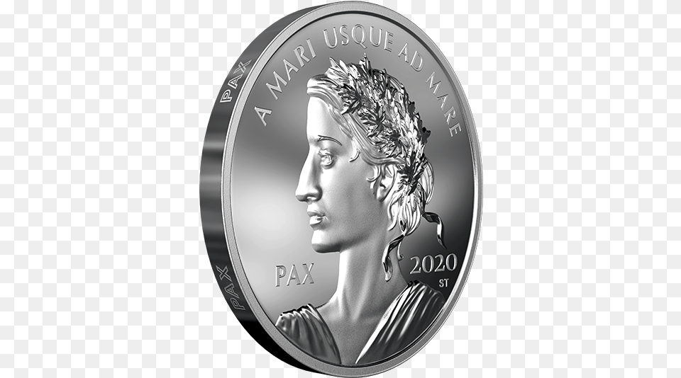 2020 Canadian Peace Dollar, Person, Coin, Money, Silver Free Transparent Png