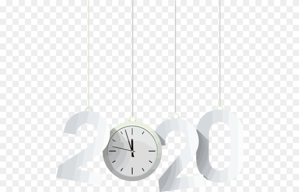 2020 Clock Wall Pendulum For Happy Year 2020 Happy New Year Clock, Analog Clock, Text Png Image
