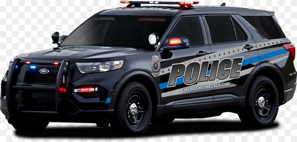 2020 Ford Utility Tblkit Police Thin Blue Line Car, Police Car, Transportation, Vehicle, Machine Free Transparent Png