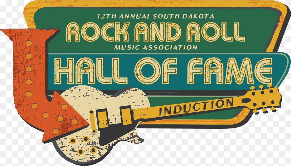 2020 Hall Of Fame The South Dakota Rock And Roll Music Clip Art, Guitar, Musical Instrument Free Transparent Png