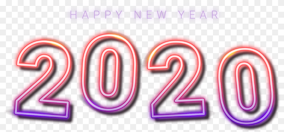 2020 Happynewyear Neon Lightpainting Luminous 2020 New Year, Light, Computer Hardware, Electronics, Hardware Free Transparent Png
