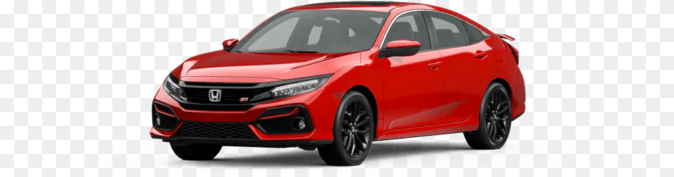 2020 Honda Civic Si Sedan Car With White Background, Transportation, Vehicle, Machine, Wheel Png Image