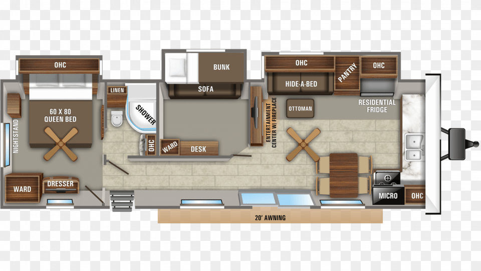 2020 Jayco Jay Flight Bungalow, Diagram, Floor Plan, Scoreboard Free Png