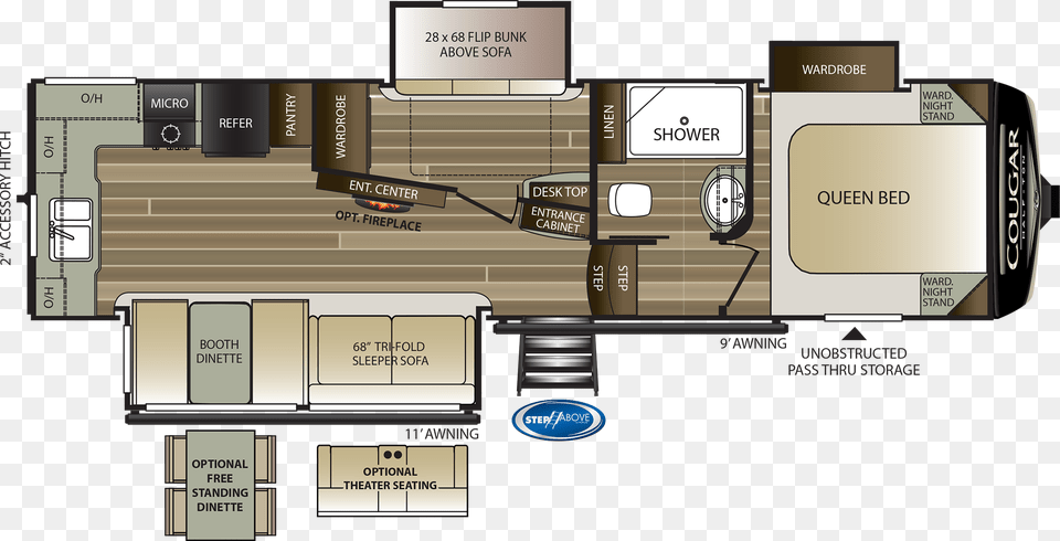 2020 Keystone Cougar, Diagram, Floor Plan, Gas Pump, Machine Free Png Download