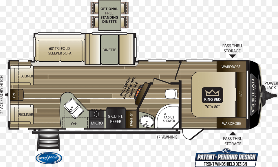 2020 Keystone Cougar, Diagram, Floor Plan, Gas Pump, Machine Free Transparent Png